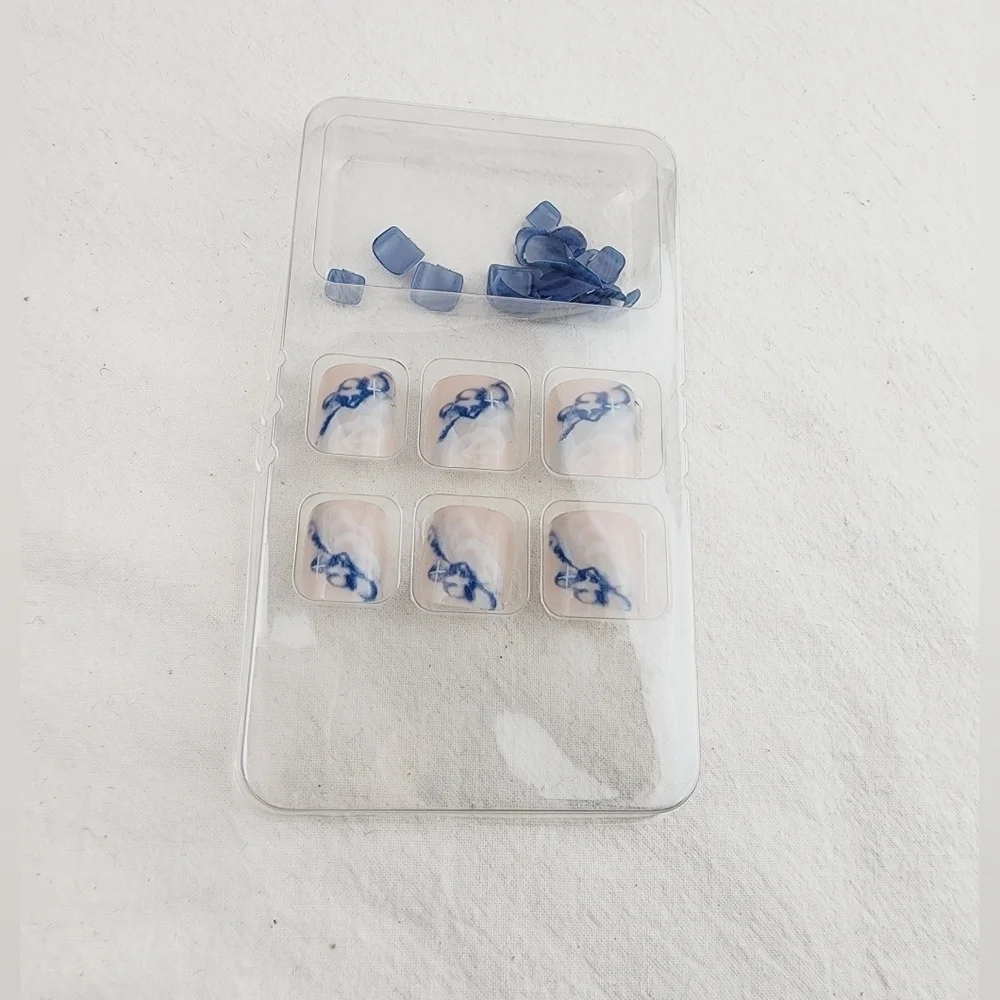 24 Pieces Fake Toe Press On Nails